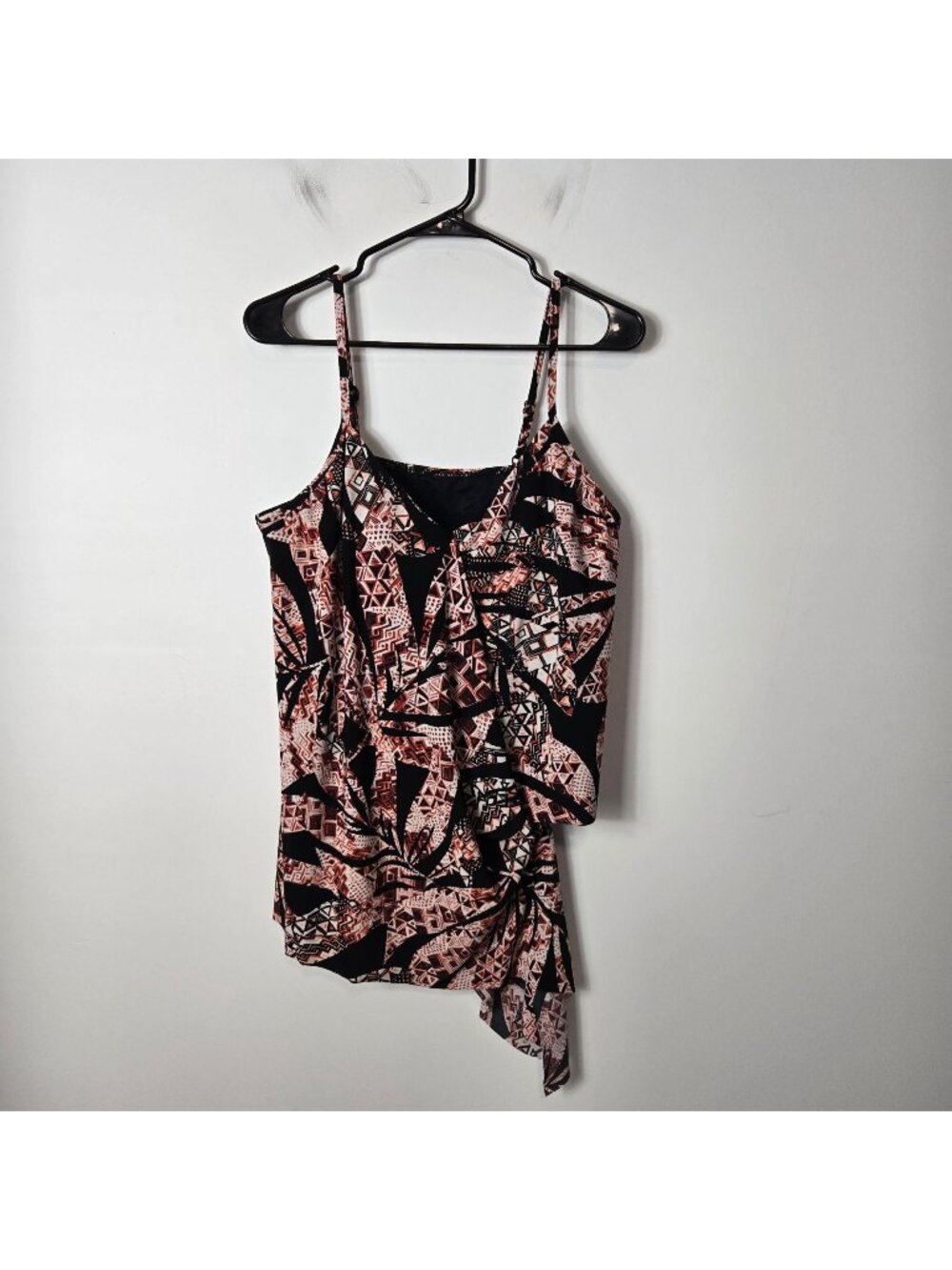 Magicsuit Size 16 Urban Safari Alex Tankini Swim Top Batik Underwire Side Tie